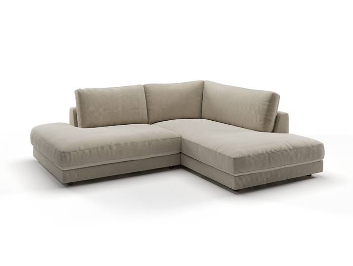 Candy High End 2.0 Ecksofa Cord/Komfortschaum mit Feder-Inlett