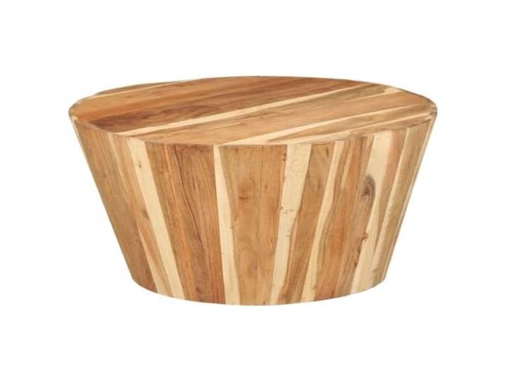 Heofavd Couchtisch Massivholz Akazie Ø65x31 cm Wohnzimmertisch Rund