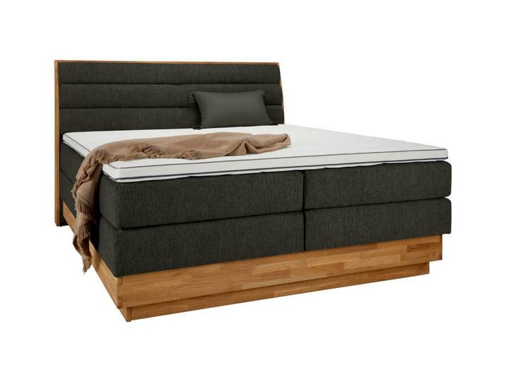 Z2 Boxspringbett MARISSA, Graphit, Holz
