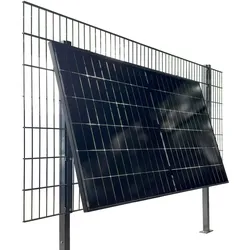 Wattstone ZaunPV Flexx Montagepaket angewinkelt für 2 PV-Module Schwarz 10-20 Grad