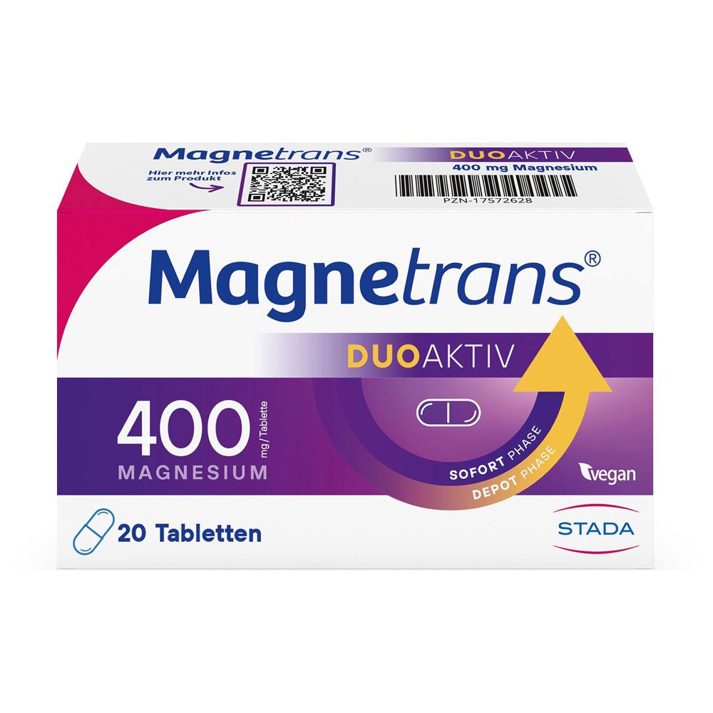 Magnetrans duo-aktiv 400 mg Tabletten 20 St