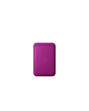 Apple Tasche für Mobiltelefon / Kreditkarte MagSafe-Kompatibilität Microtwill FineWoven Magenta iPhone 12 13 14 15 16 16e 17 17e 18 Air (MK9G4ZM/A)