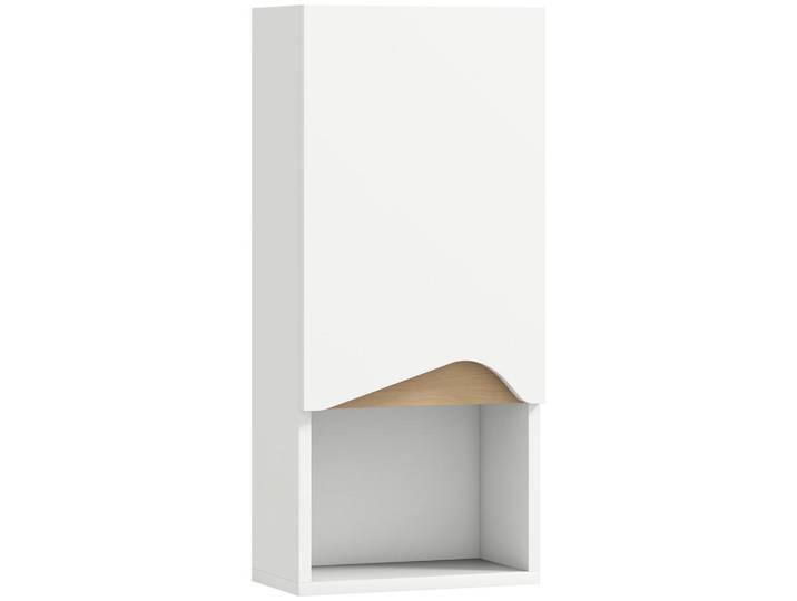 Homcom Wandschrank Spanplatte Weiß, Holzwerkstoff, 17x67x30 cm, Badezimmer, Badezimmerschränke, Hängeschränke