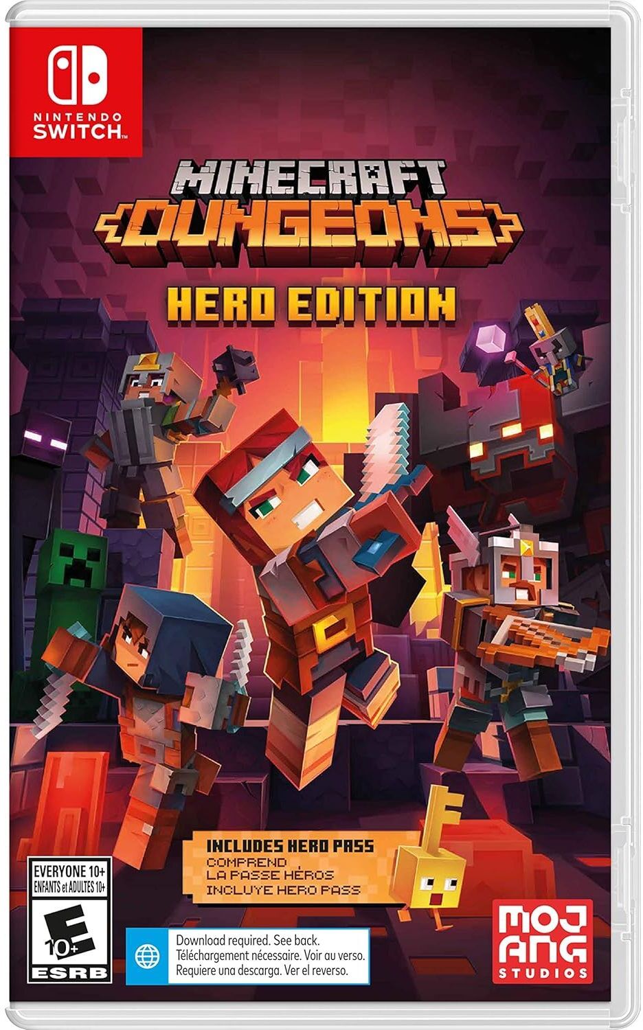 Minecraft Dungeons Hero Edition Nintendo Switch - Without Case, Used - Good