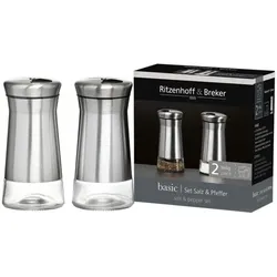 Ritzenhoff & Breker 2-tlg. Salz- und Pfefferstreuer-Set »Basic« mehrfarbig, 6x12.5 cm