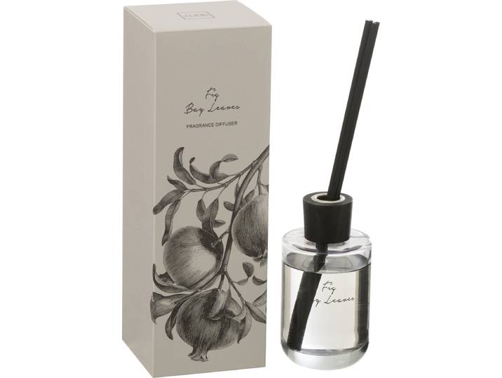 J-Line geurstokjes Walk in the Woods - Vijgen Bessen Bladeren - zwart - 180 ml
