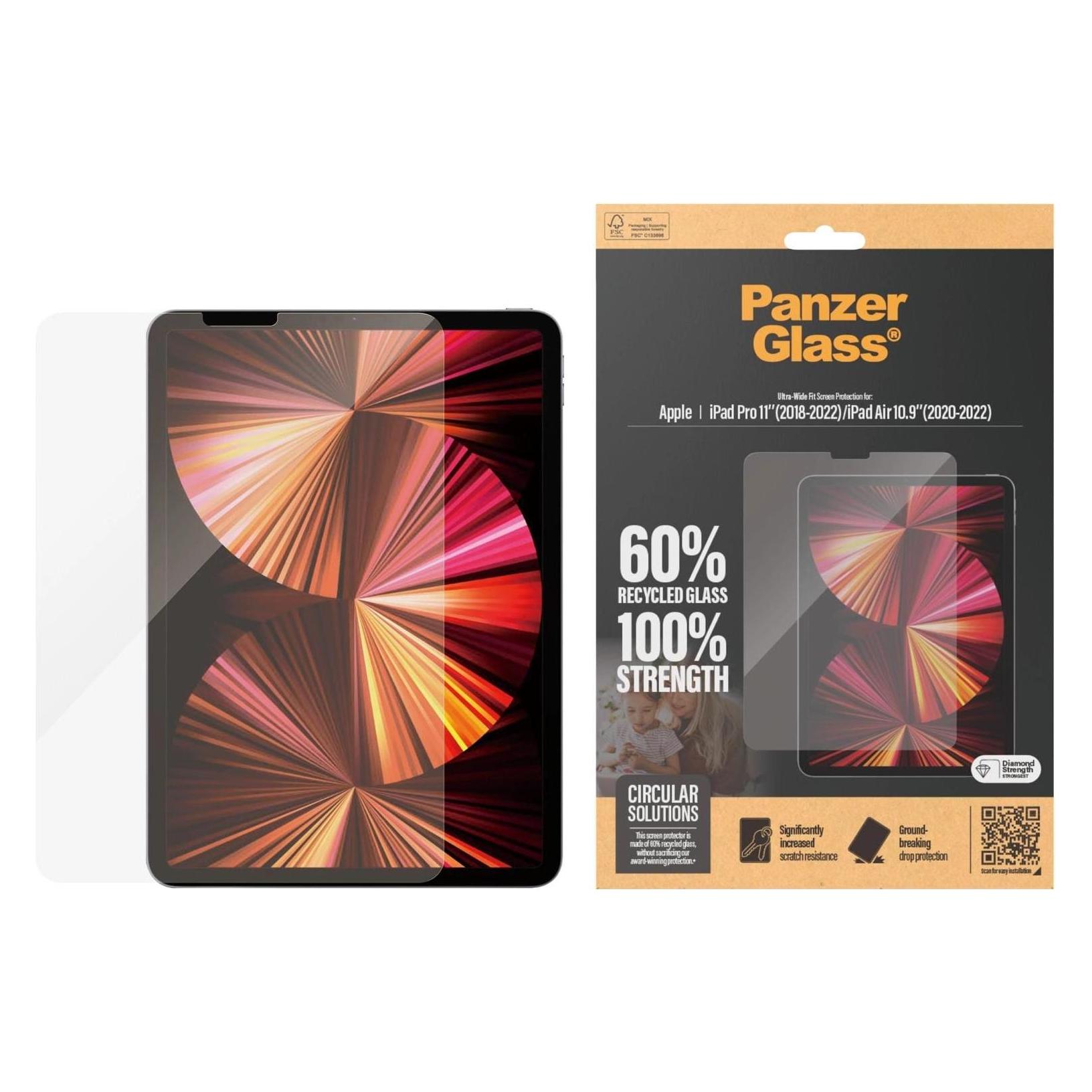 PanzerGlass Tablet Glass (1 Stk., Apple iPad Air 2020, Apple iPad Air 2022) (2847)