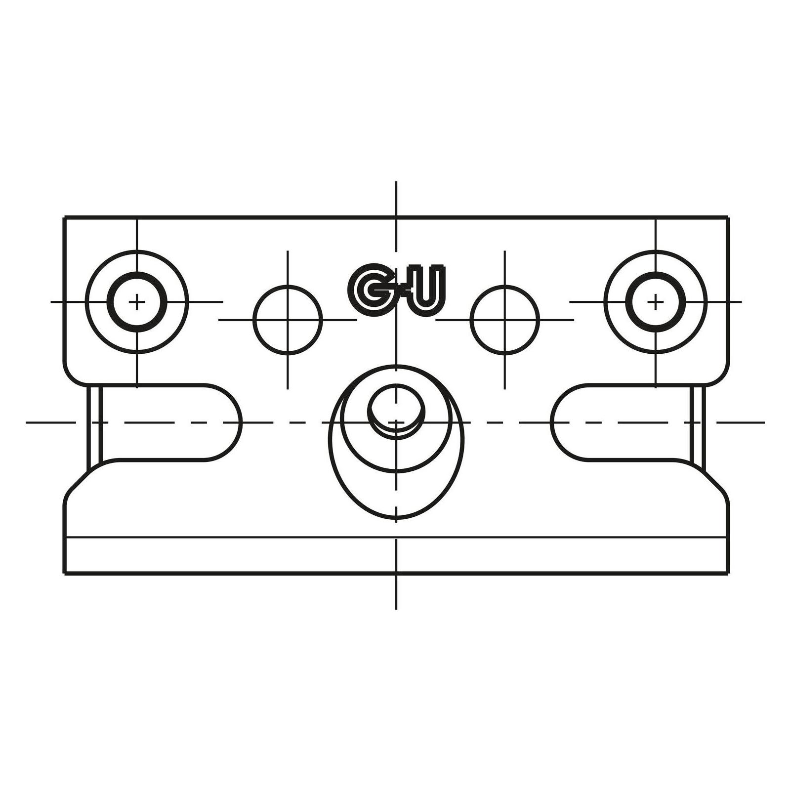 GU Schliessplatte SE-Sicherheit, Eurofalz 30x8 mm, 13V, Stahl silber (42732675)