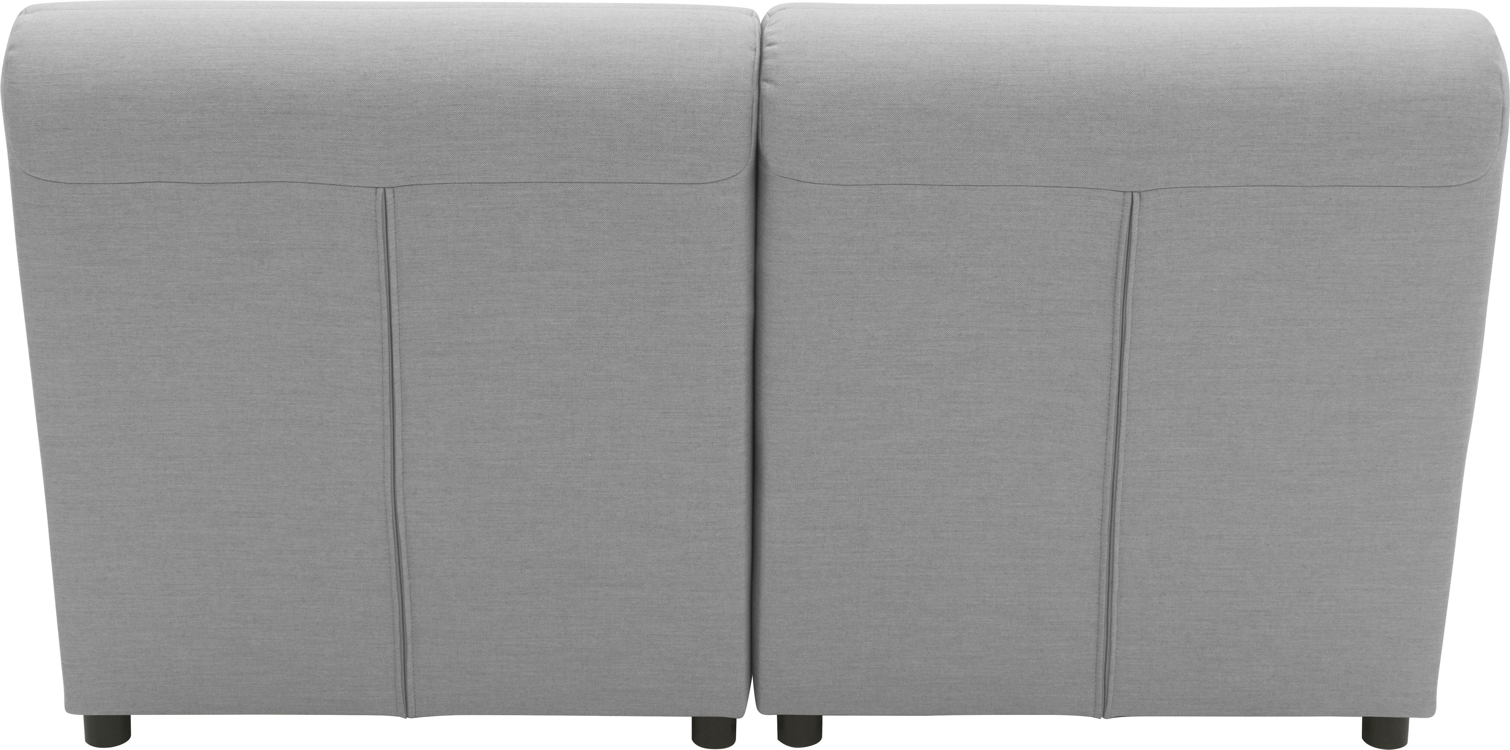Ecksofa DOMO COLLECTION "Soleil, pflegeleichter und wetterfester Bezug L-Form", silber, B:146cm H:80cm T:152cm, 100% Olefin, Sofas, Ecksofa, Outdoor, besonderes Design und Formgebung, individuell erweiterbar silber B/H/T: 146cm x 80cm x 152cm, Flachgewebe