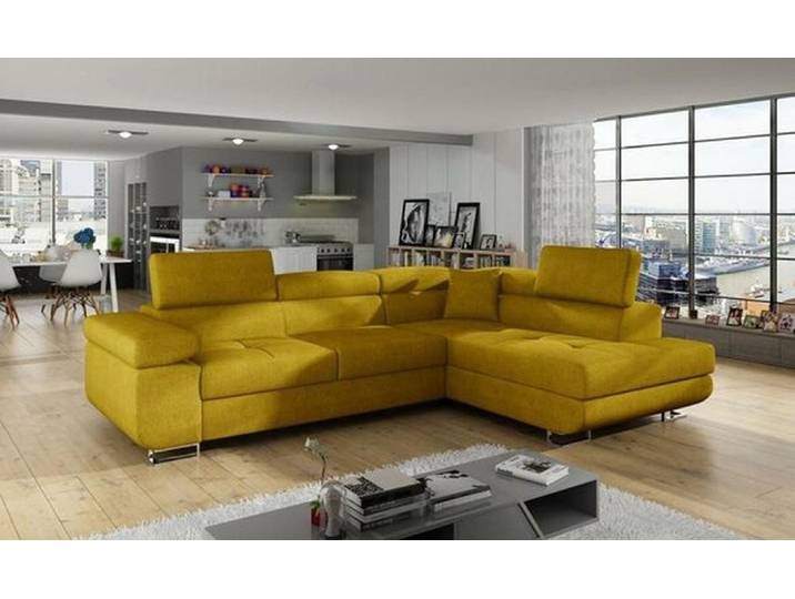 JVmoebel Ecksofa Modern L Form Ecksofa – Designer Eckcouch Textil Sofa Garnitur, Made in Europa