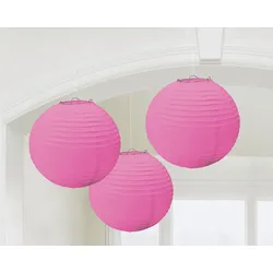 3 Lampions pink