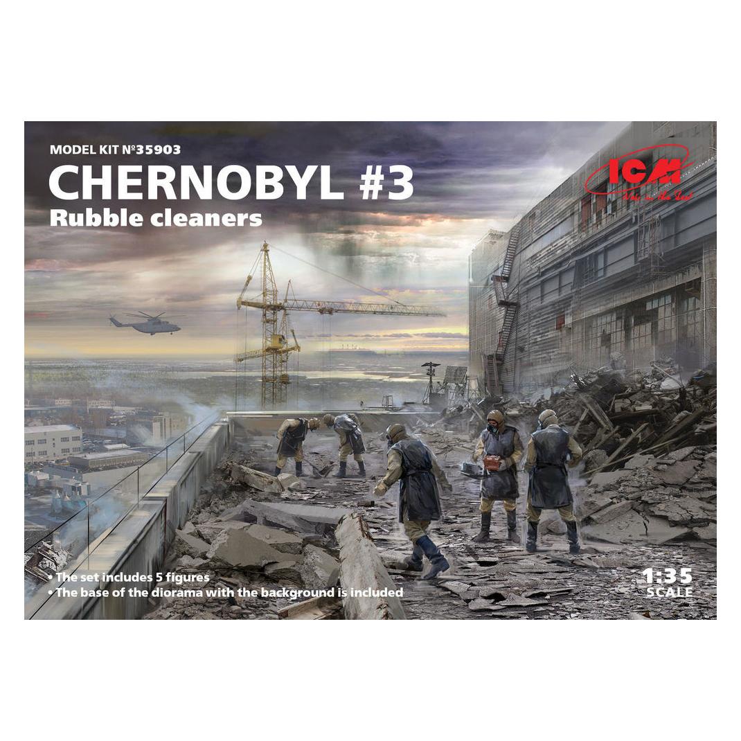 ICM Chernobyl3. Rubble cleaners (5 figures) (35903)