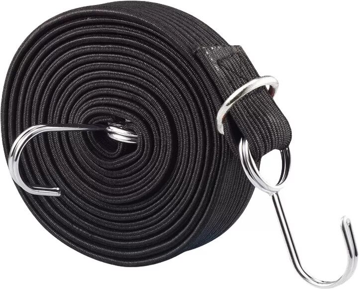 INF Sangle de bagage élastique avec crochets Le noir 3m