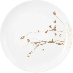 Seltmann Weiden Liberty Golden Rose Speiseteller rund 27,5 cm, Teller, Gold, Weiss