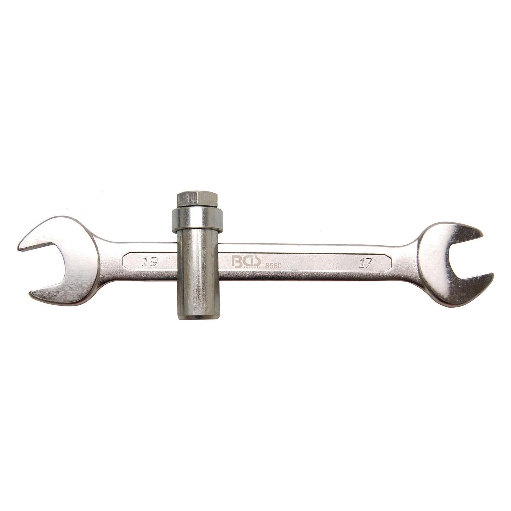 BGS Sanitärschlüssel mit Schiebestück M10 SW 17 x 19 mm (17 mm, 19 mm) (8560)