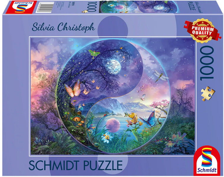 Puzzle 1000 pcs Yin & Yang Le Monde Fantastique des Insectes, Silvia Christoph - Schmidt