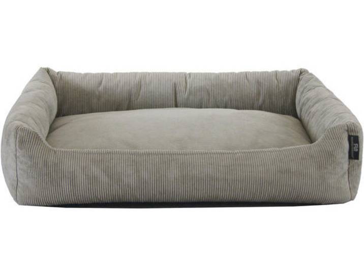 Hundebett Milow Grau, Grau, Uni, Füllung: Polyester, 49x15x70 cm, Bezug abnehmbar, weich gepolstert, rutschfeste Unterseite, besonders weich, Freizeit & Co, Tierbedarf, Hundebetten