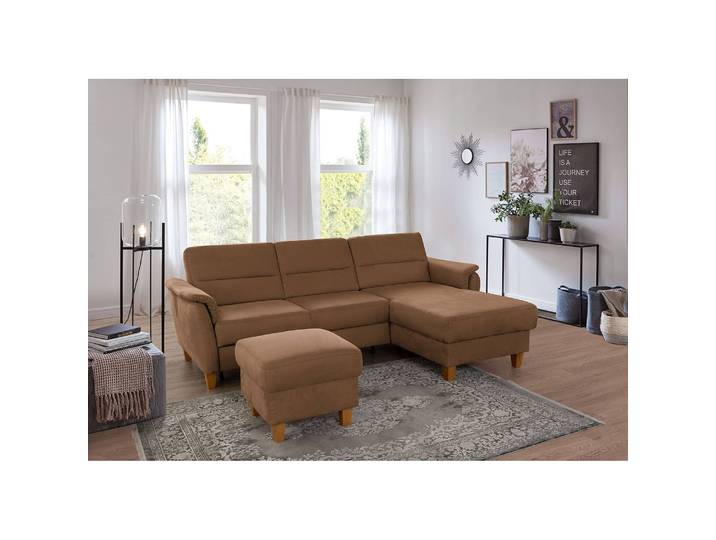 Polsterhcoker Corvus 75 x 47 x 65cm Braun Microfaser Alais: Schokoladenbraun
