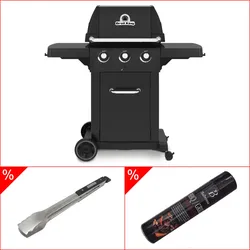 Broil King Royal Shadow 320 - Modell 2025 inkl. Fetttrennspray und Broil King Imperial Grillzange