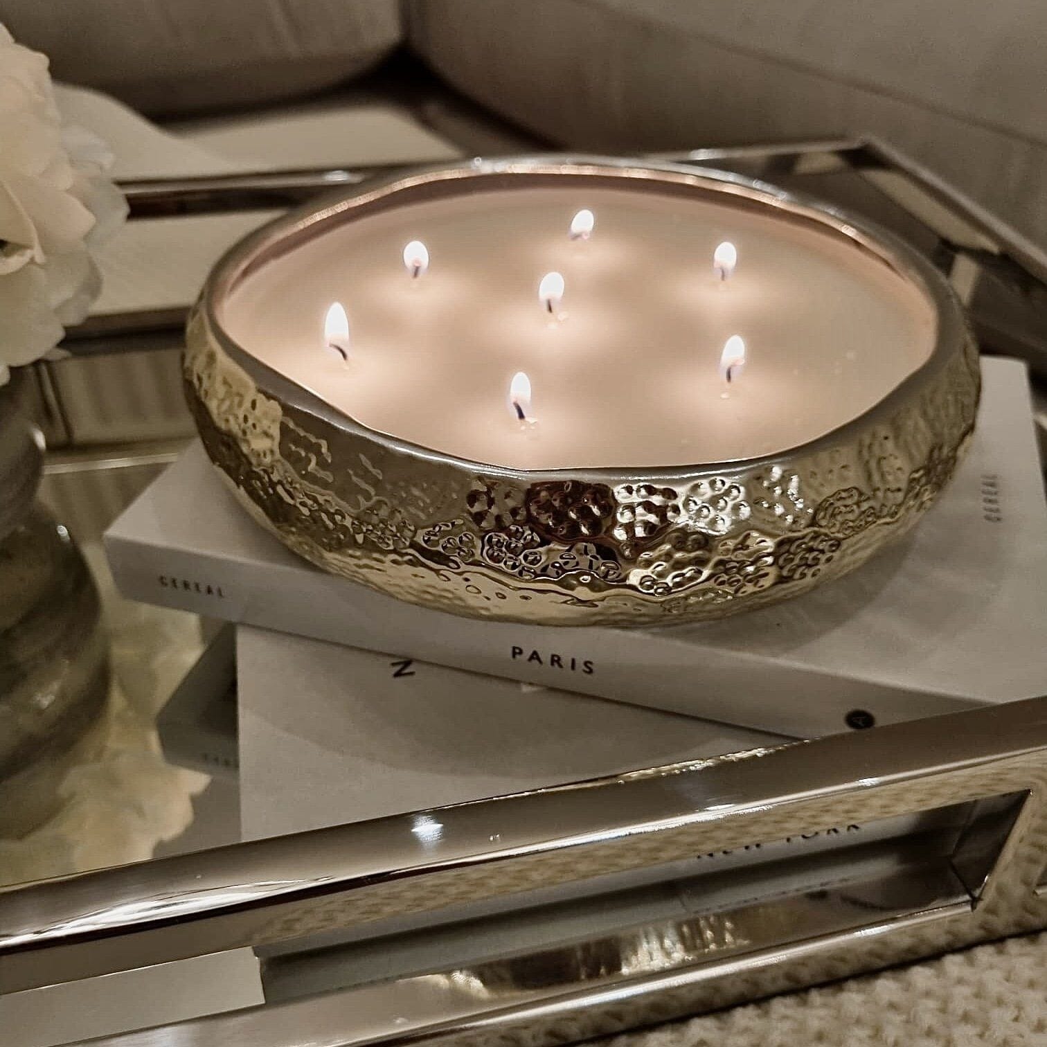 Aeolian 7 Wick Gold Scented Candle