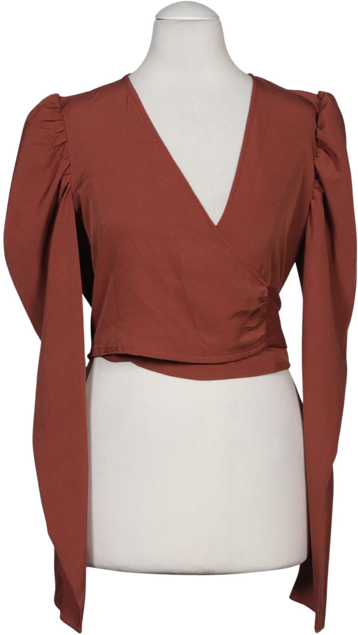 Missguided Tall Damen Bluse, Braun, Gr. EU 36, Elasthan / Synthetik - Second Hand