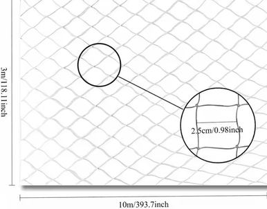 Inspire Curations ClearGuard Cat Balcony Safety Net Cat Safety Net For Balconies, Stairs & Escape Prevention 3x10m
