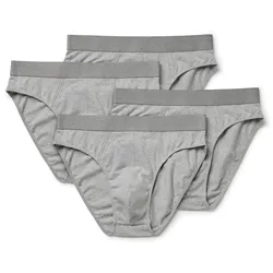 Tchibo - 4 Slips - Herren - Gr. M/5 - grau