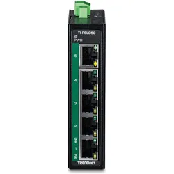 Trendnet 5-Port Industrial Fast Etherne (5 Ports), Netzwerk Switch, Schwarz