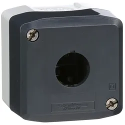 Schneider Electric XALD01H7 Leergehäuse, Harmony XALD, Kunststoff, dunkelgrau, 1 Bohrung, 22mm, UL/CSA
