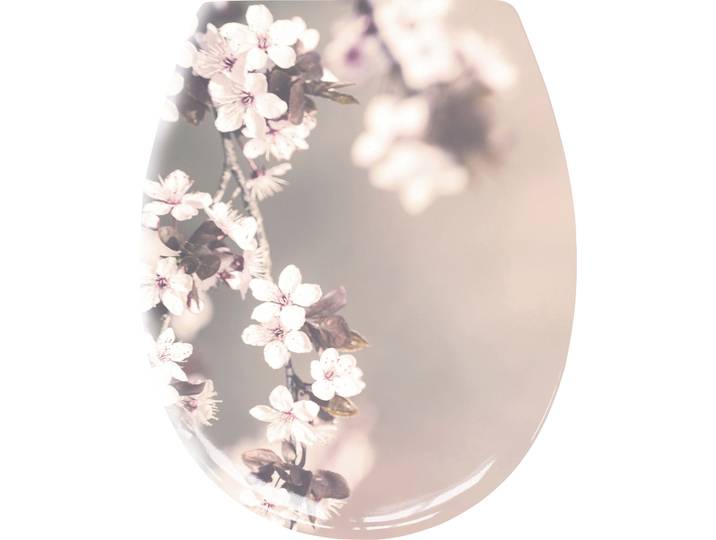 WC-Sitz KLEINE WOLKE Blossom , bunt, B:37cm L:5cm, Duroplast, WC-Sitze, WC-Sitz, Hübscher WC-Sitz aus Duroplast