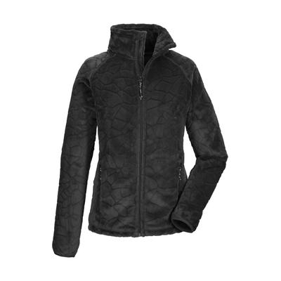 Fleecejacke KILLTEC "KOW 56 WMN FLC JCKT", Damen, Gr. 36, schwarz, Obermaterial: 100% Polyester, Jacken Fleecejacke, Weiche Fleecejacke, verschließbare Taschen, Kinnschutz