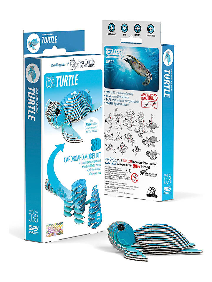 Eugy 3D-Bastelset "Schildkröte" - ab 6 Jahren - onesize