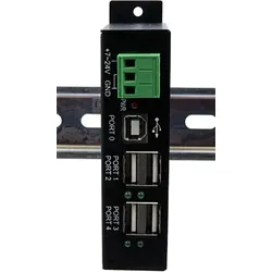 USB 2.0 HUB 4-Port extern DIN-RAIL DIN-RAIL Kit