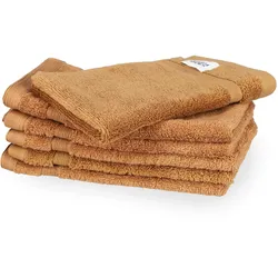 Tchibo - Schöner WOHNEN-Kollektion 6 Gästehandtücher »Cuddly« - braun