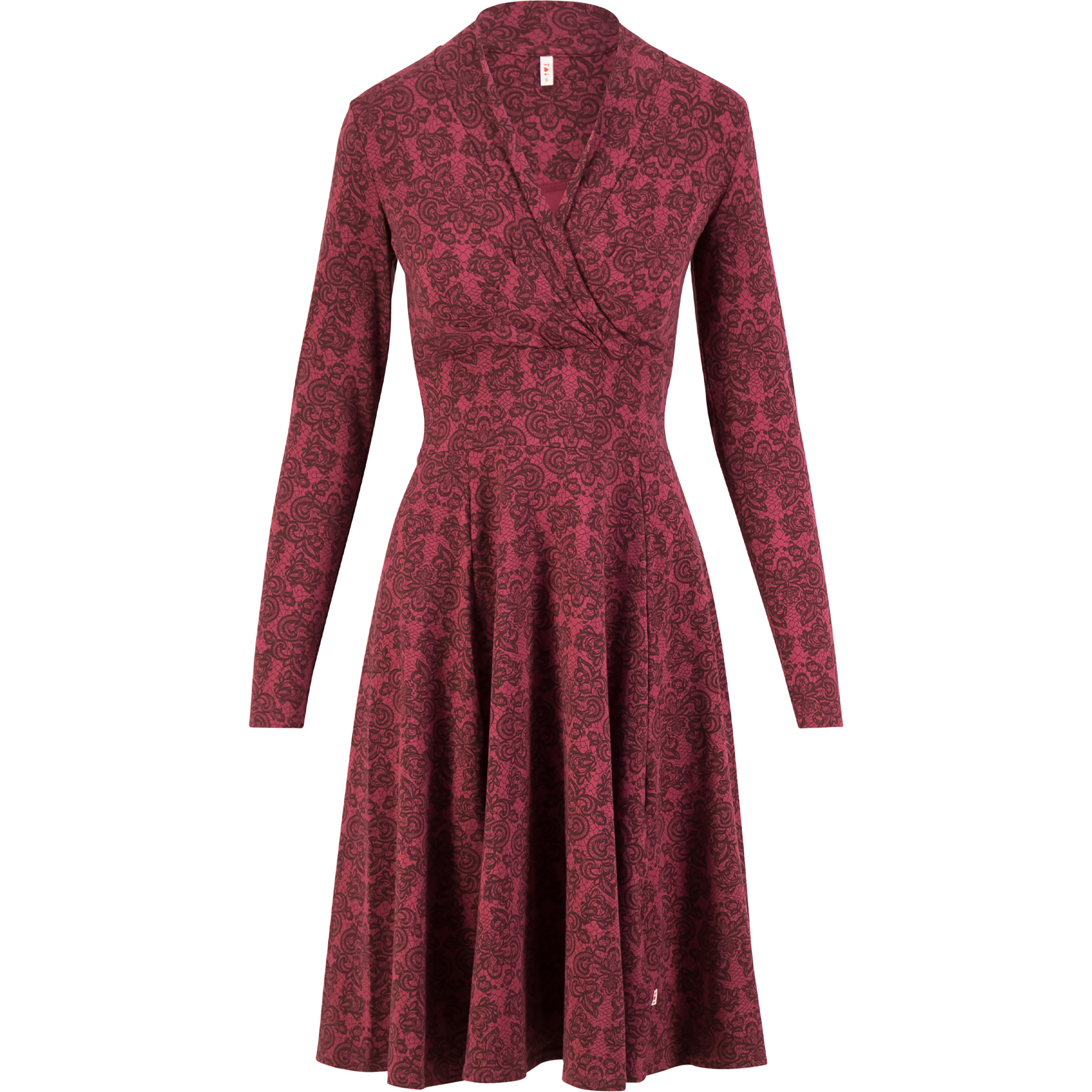 Blutsgeschwister Shalala Tralala Shawl Kleid Damen Kleider rot Größe XS Lifestyle Hautfreundlich