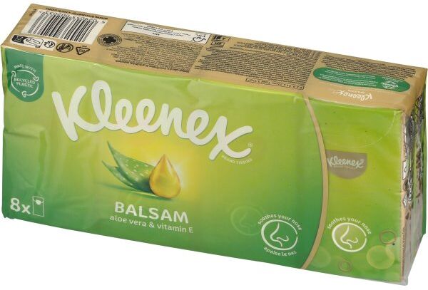 Kleenex Balsam Lommeletter, 4-Lags