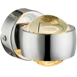 Globo LED-Wandleuchte Randi Metall Silber Chrom