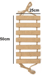 Inspire Picks Wooden Cat Climbing Frame Bridge With Sisal Rope Ladder 50cm