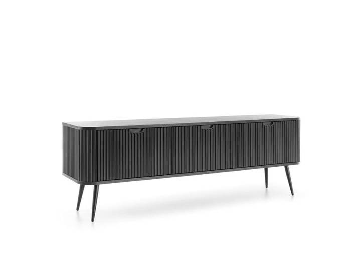 Meuble TV coloris noir 168 x 39 x 57 cm
