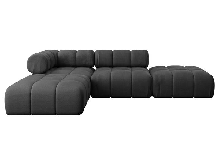 Ecksofa Kerru-L1 Schwarz - Monolith 95