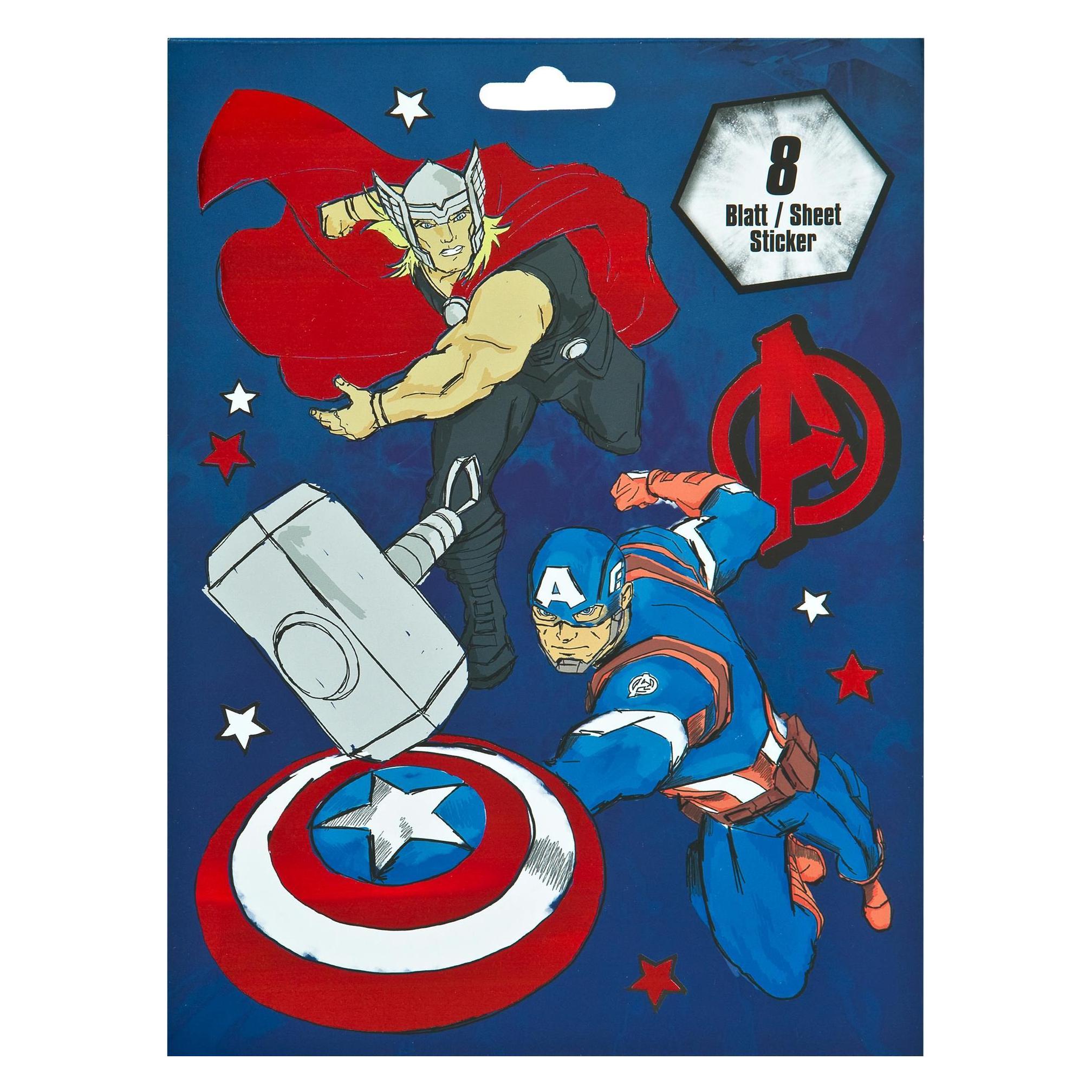 Undercover Stickerbuch Avengers Marvel mit 8 Stickerblättern (8 Sticker) (AVHA0064)