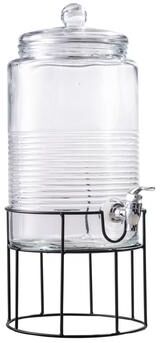 StyleSetter COVINA BEVERAGE DISPENSER 1.90 GAL W/METAL STAND, 246oz/7.28L