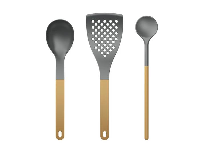 Rosti Ustensiles de cuisine Optima 1, 3 pièces Curry nylon