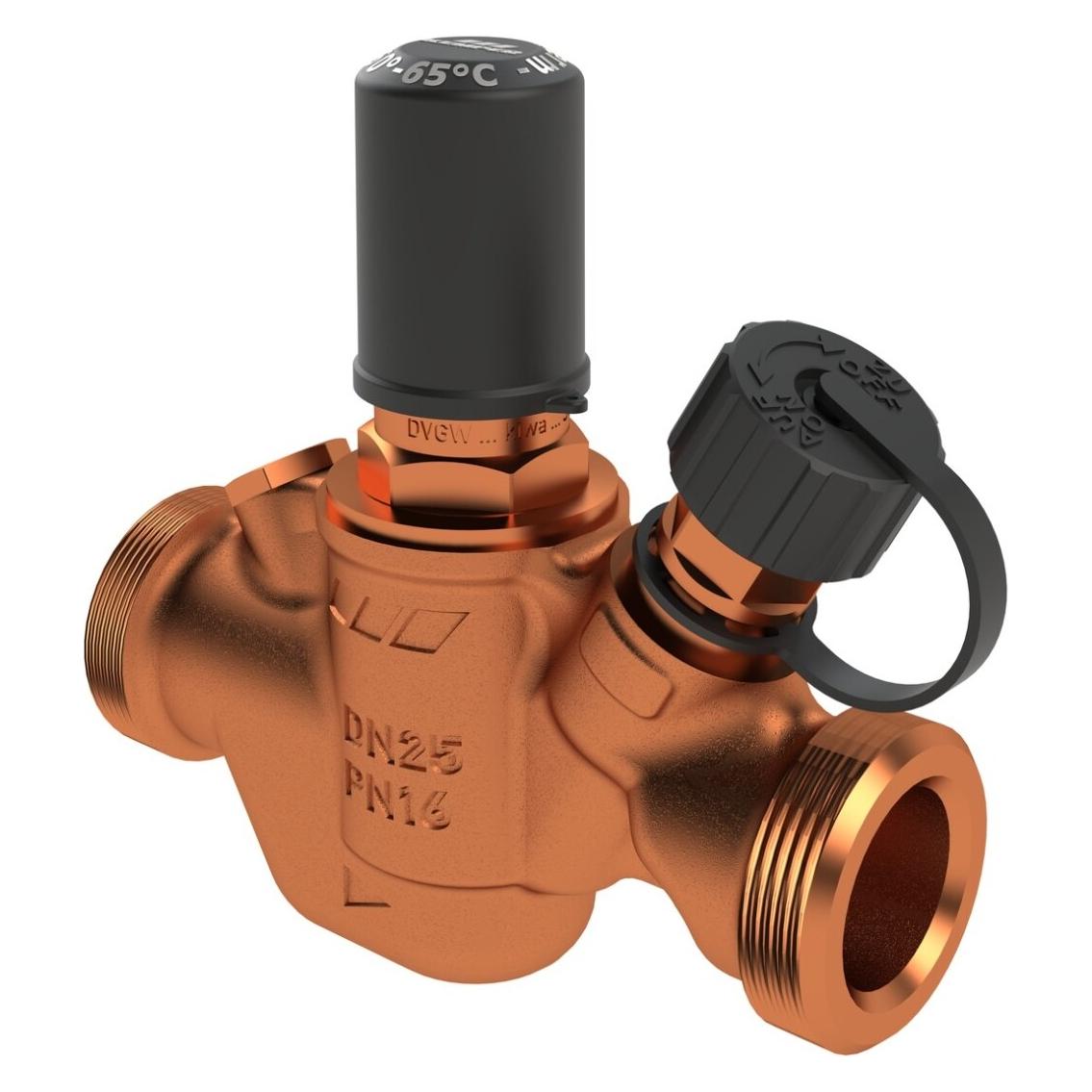 Kemper Gebr. GmbH + Co. KG MULTI-THERM autom. Regulierventil RG, 50-65 GradC AG G 11/4, DN25 (1410G02500)