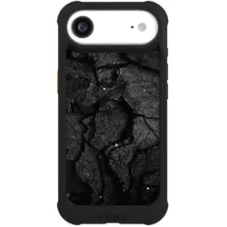 Nivocase Hülle für Apple iPhone Air Stossfeste Handyhülle NIVOmax Case Schwarz Beton Stein schwarz (Apple iPhone Air), Smartphone Hülle, Schwarz