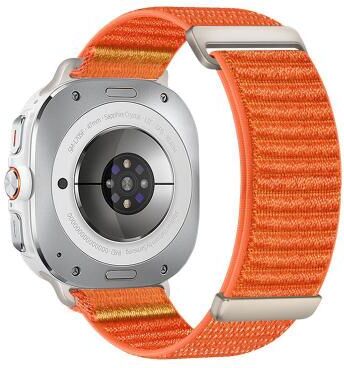 Everyday Crate Samsung Galaxy Watch Ultra Band Adjustable Nylon Watch Band Mountain Pattern Replacement Strap orange