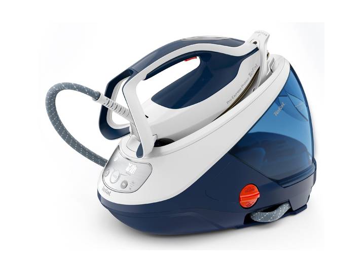 Dampfbügelstation TEFAL Pro express , blau (blau, weiß), Dampfbügelstationen, Dampfbügelstation