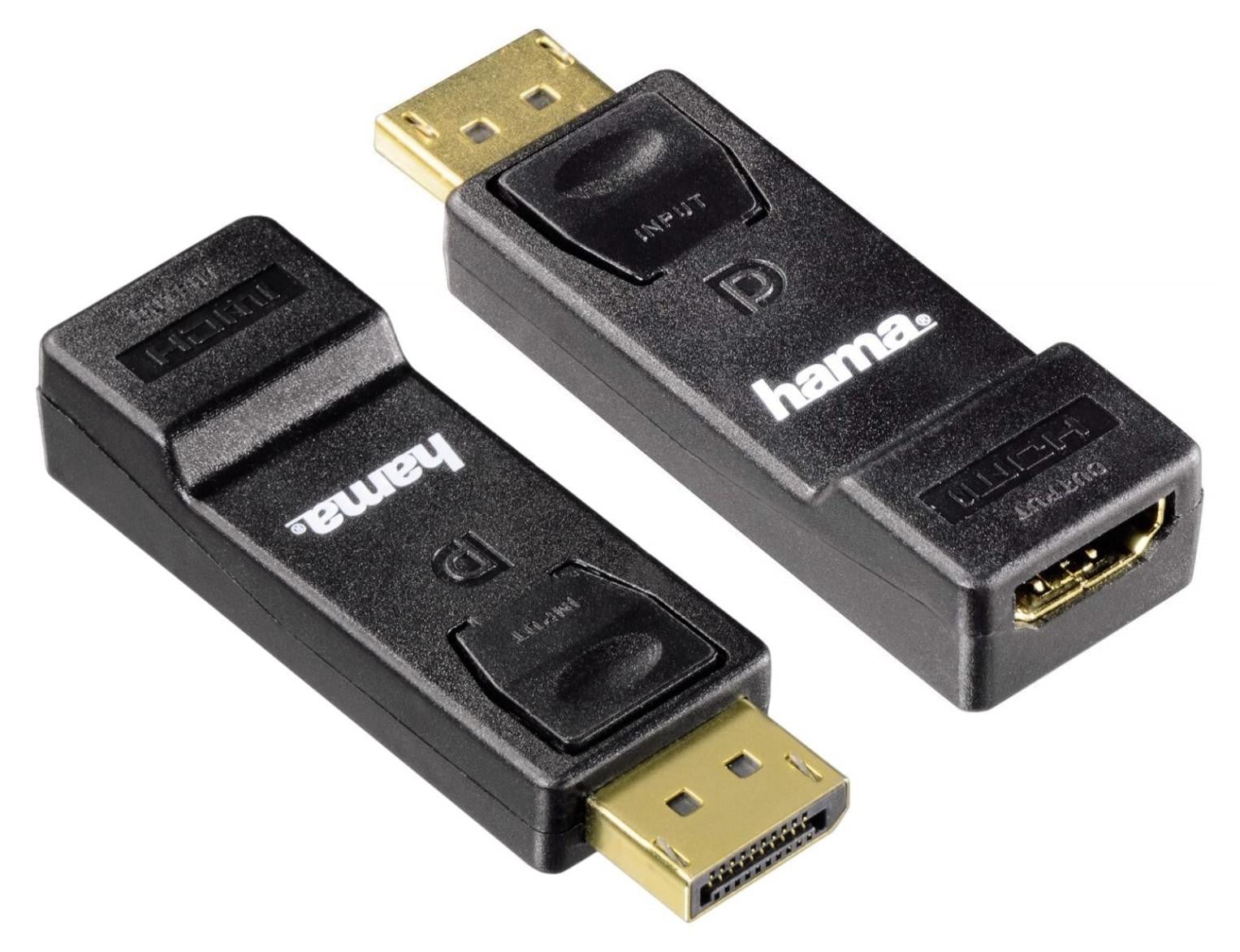Hama DisplayPort naar HDMI adapter voor 4K Ultra HD