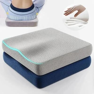 Uplift Essentials Ergonomic Memory Foam Seat Cushion blue