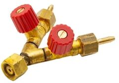 Bullfinch 1263 LPG Two-Way Outlet Needle Valve - 3/8 BSP LH x 4.8mm